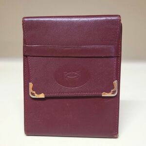 Cartier🔥Bordeaux Trifold Flap Wallet